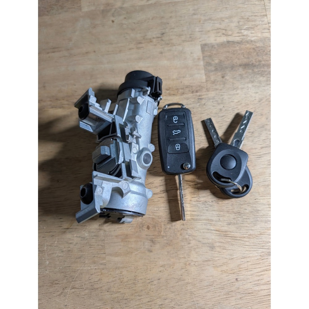 Volkswagen Ignition‎ Lock Cylinder Switch Housing 3 Keys 1K0905851B 1K0905865J